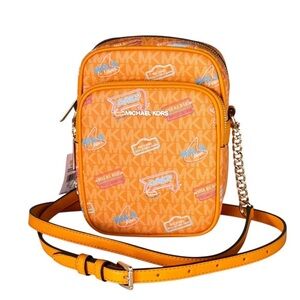 Michael Kors Jet Set Signature Logo Crossbody Bag NEW